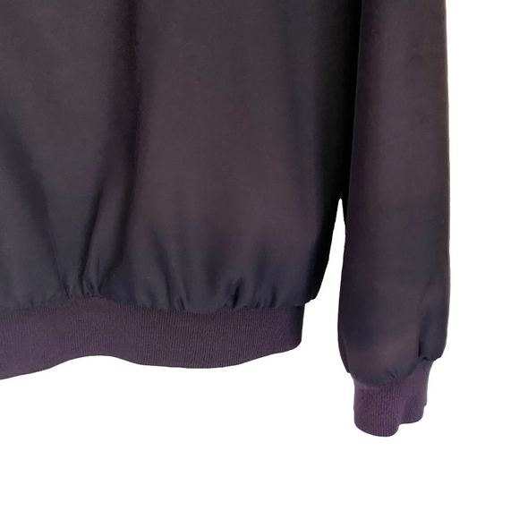 JOHN ASHFORD Retro 90s Purple Lined V-Neck Windbreaker Pullover Jacket L - Picture 11 of 15